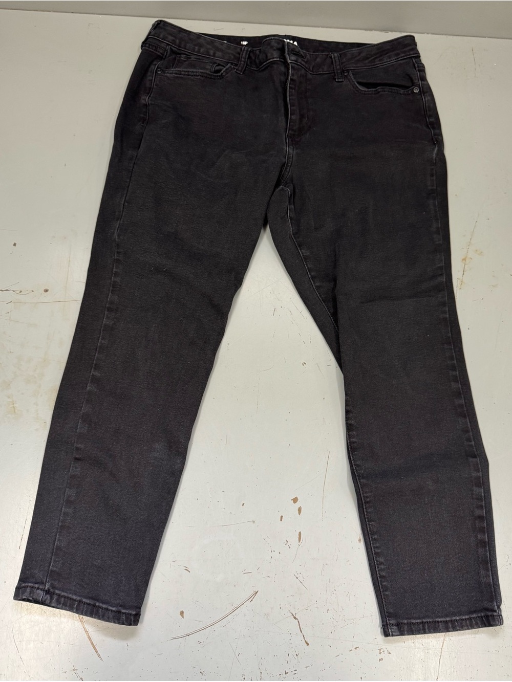 Sonoma Black Women's Denim Skinny Jeans plus size 16 petite